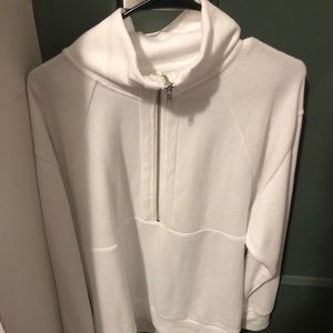 ALL white VSPink 1/4 zip!